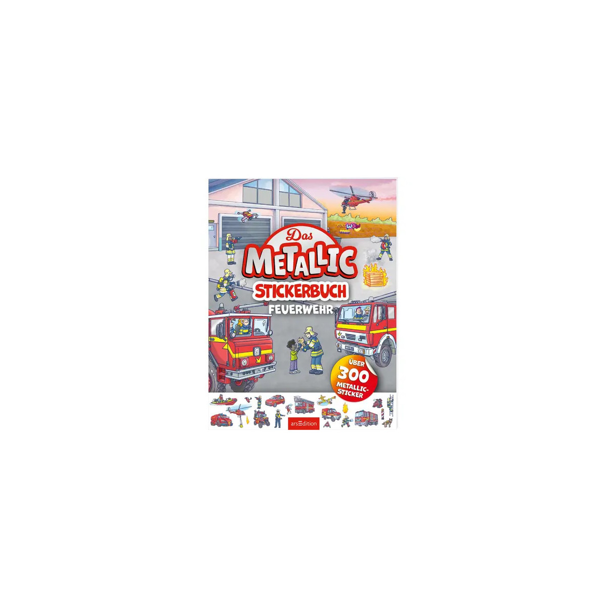 Metallic-Sticker: Feuerwehr