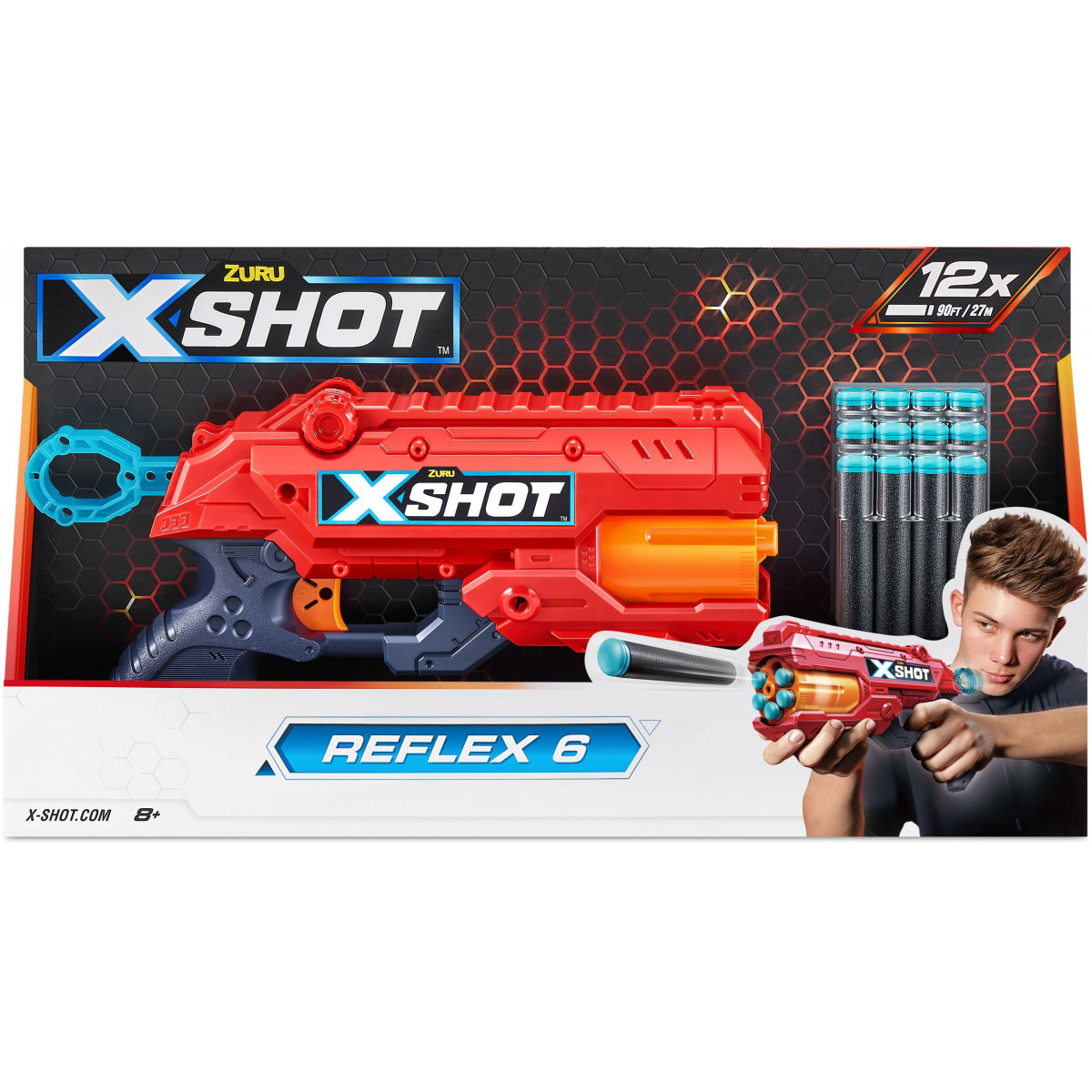 ZURU - X-Shot - Excel Reflex 6 Blaster mit Darts