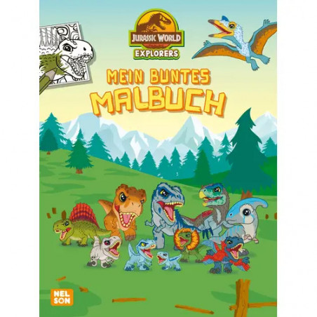 Jurassic Explorers Malbuch
