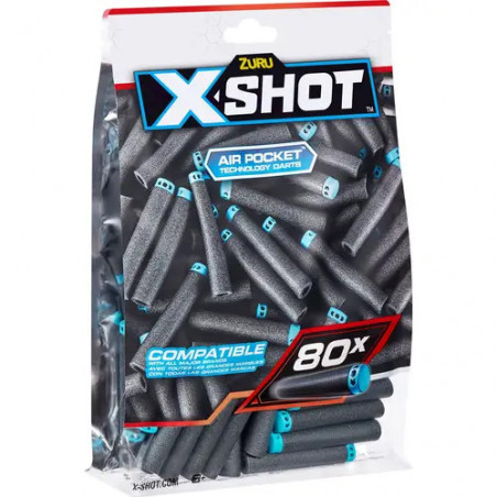 Nachfüllpackung Darts XSHOT Excel 80 Stück