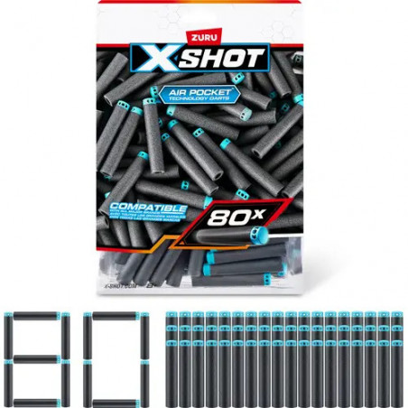 Nachfüllpackung Darts XSHOT Excel 80 Stück