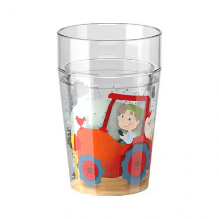 Glitzerbecher Bauernhof, Motiv 2
