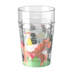 Glitzerbecher Prinzessin & Pferd, Motiv 1
