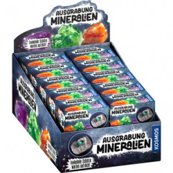 Ausgrabung Mineralien (20 Ex. im Display)