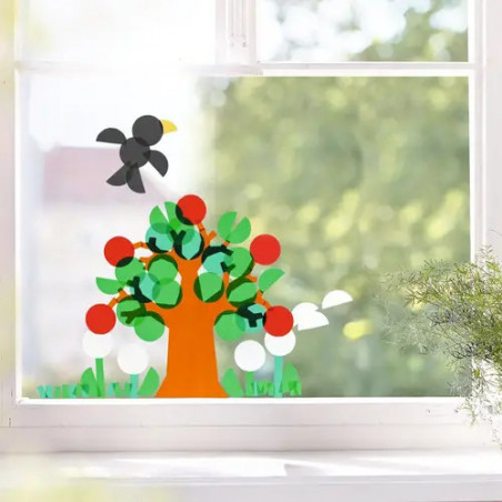 Bastelset – Fensterbild Jahreszeiten
