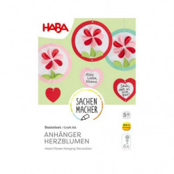 Bastelset – Anhänger Herzblumen