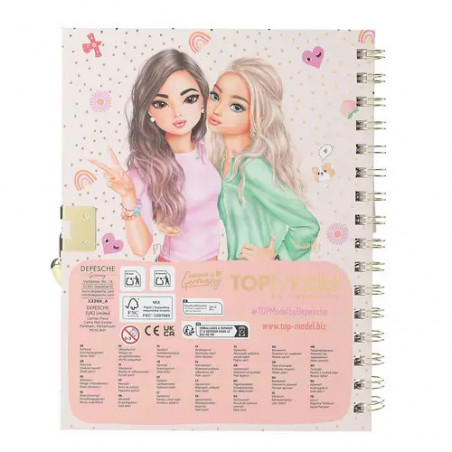 TOPModel Tagebuch mit Schloss