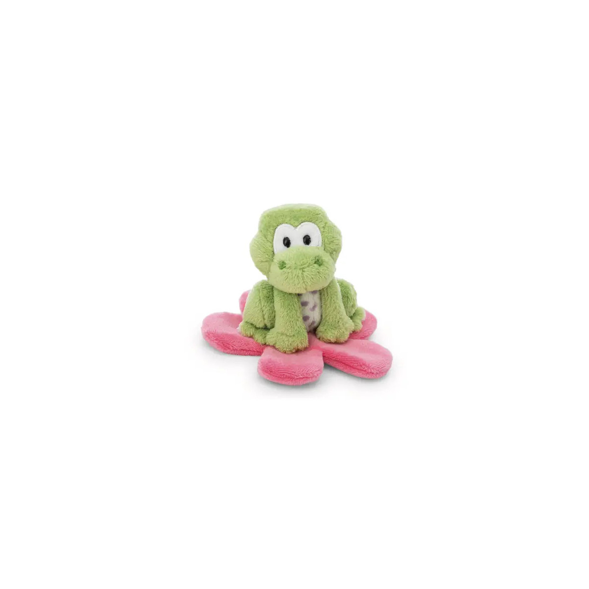 NICI - Kuscheltier Frosch Fridolin Frog auf Seerose 7cm GREEN