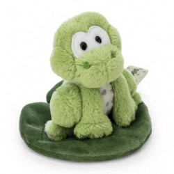 NICI - Kuscheltier Frosch Fridolin Frog auf Blatt 7cm GREEN