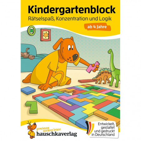 Kindergartenblock - Rätselspaß, Konzentration und Logik ab 4