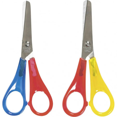 Schere Linkshänder rund sort