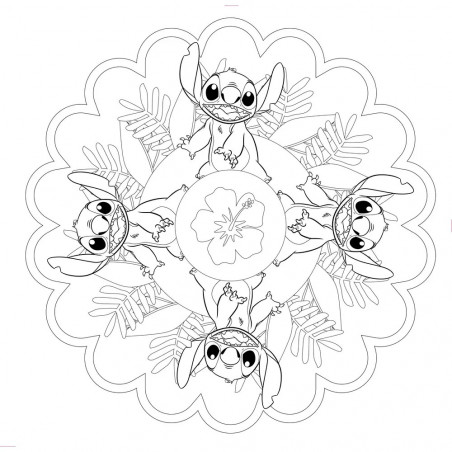 Disney Stitch Mandala Malsp