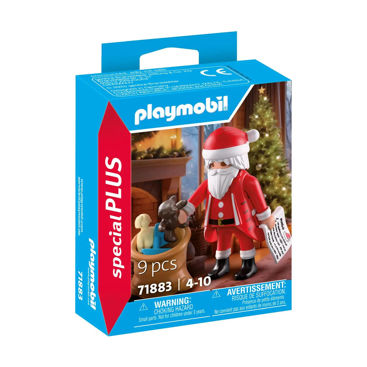 Weihnachtsmann mit Wunschzettel