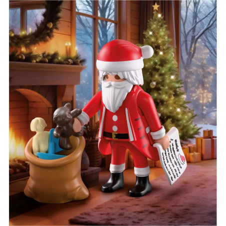 Weihnachtsmann mit Wunschzettel