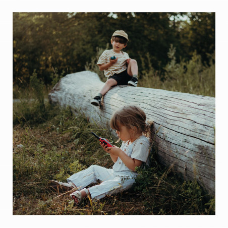 Kidywolf - Walkie-Talkies mit Taschenlampe blau/rot