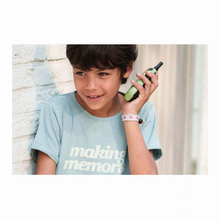 Kidywolf - Walkie-Talkies mit Taschenlampe grün/orange