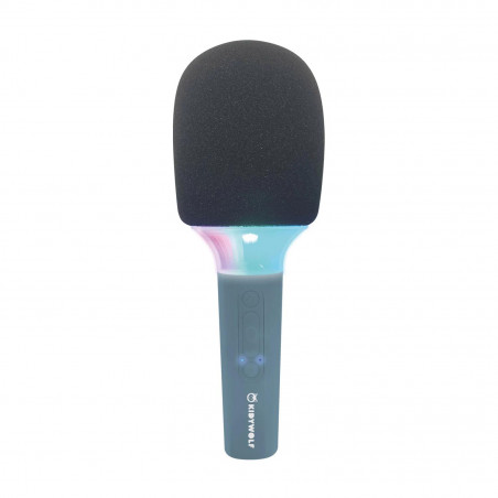 Kidywolf - Mikrofon Bluetooth mit Licht blau