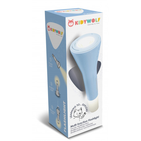 Kidywolf - Taschenlampe 3in1 blau