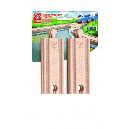 Hape - Kurze Eisenbahnschienen, 4 Stück