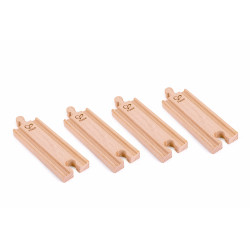 Hape - Kurze Eisenbahnschienen, 4 Stück