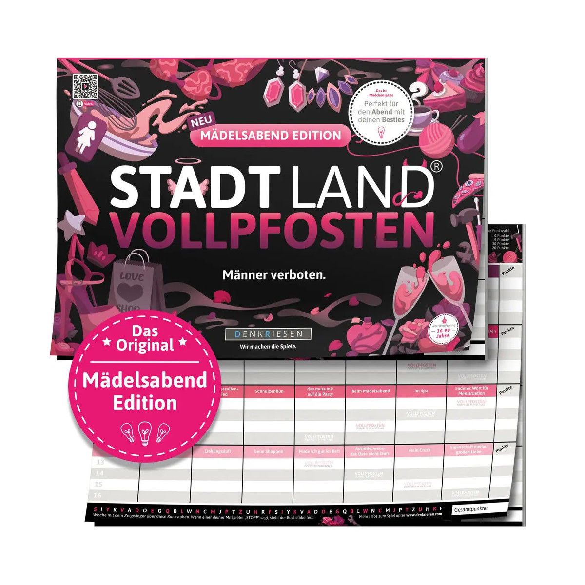 STADT LAND VOLLPFOSTEN® Mädelsabend Edition - Männer verbote