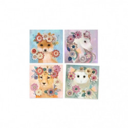 Papierkunst: Blumenkrone