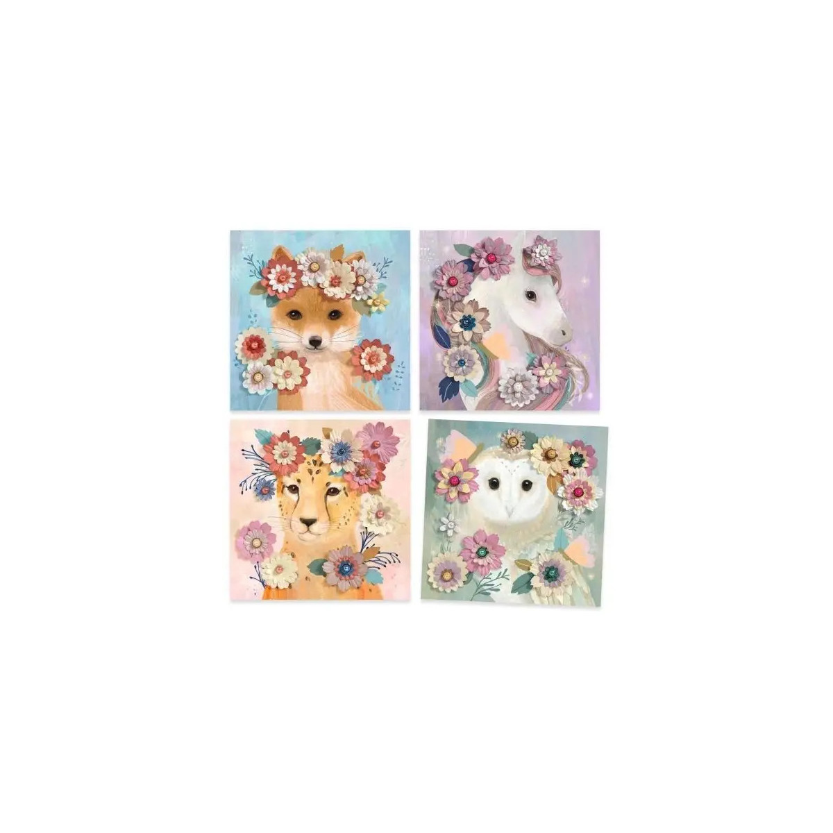 Papierkunst: Blumenkrone