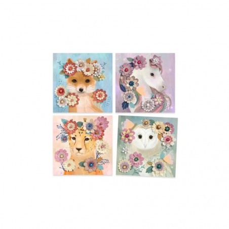 Papierkunst: Blumenkrone