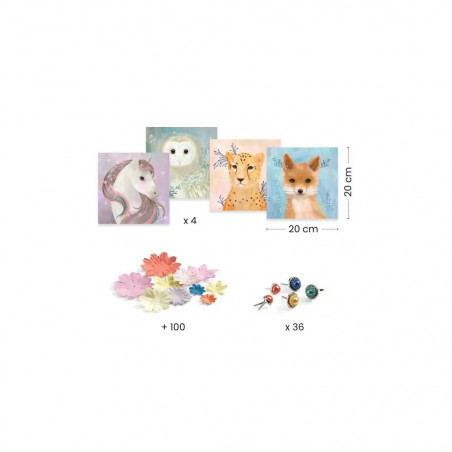 Papierkunst: Blumenkrone