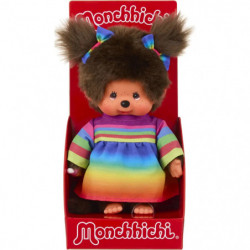 Monchhichi Plüschfigur Rainbow Dress Girl 20cm