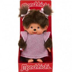 Monchhichi Plüschfigur Glitter Dress Girl pink 20cm