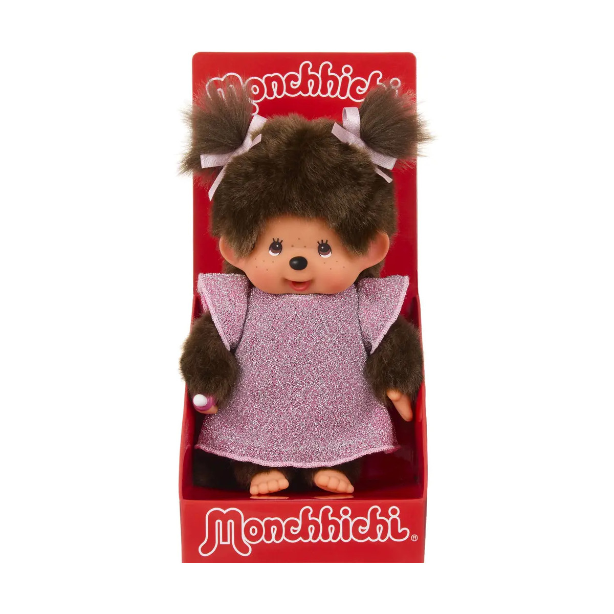 Monchhichi Plüschfigur Glitter Dress Girl pink 20cm