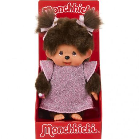 Monchhichi Plüschfigur Glitter Dress Girl pink 20cm