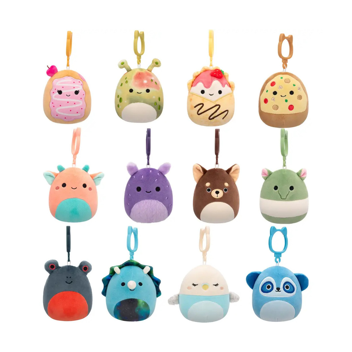 Squishmallows Schlüsselanhänger sortiert