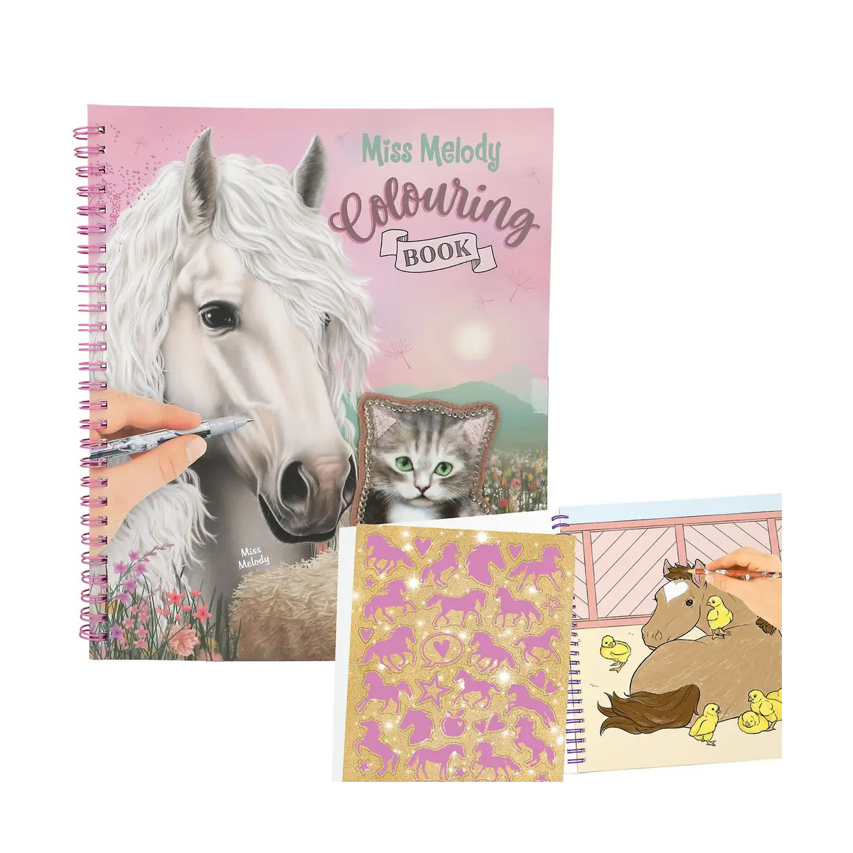 Miss Melody Malbuch mit Paill