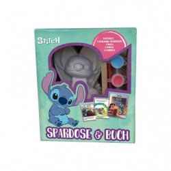 Disney Stitch: Spardose Buch Pinsel Farb