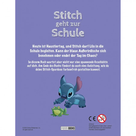 Disney Stitch: Spardose Buch Pinsel Farb