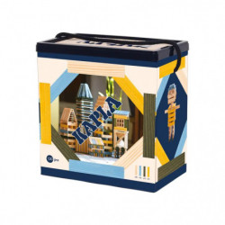 120er BOX - Hellblau, Gelb, Dunkelgrün