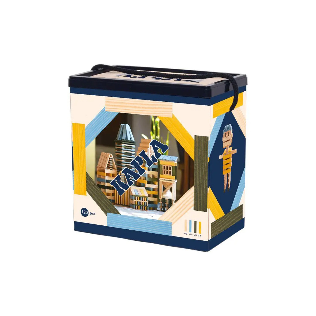 120er BOX - Hellblau, Gelb, Dunkelgrün