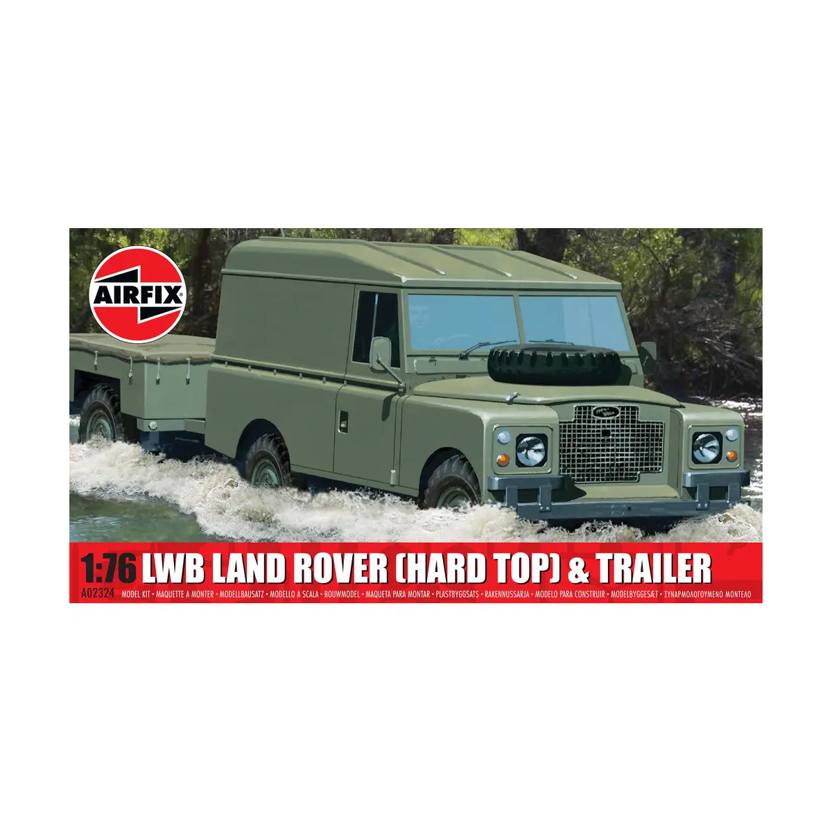 1/76 LWB Land Rover mit Anhän