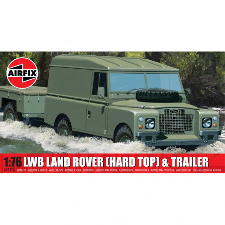 1/76 LWB Land Rover mit Anhän