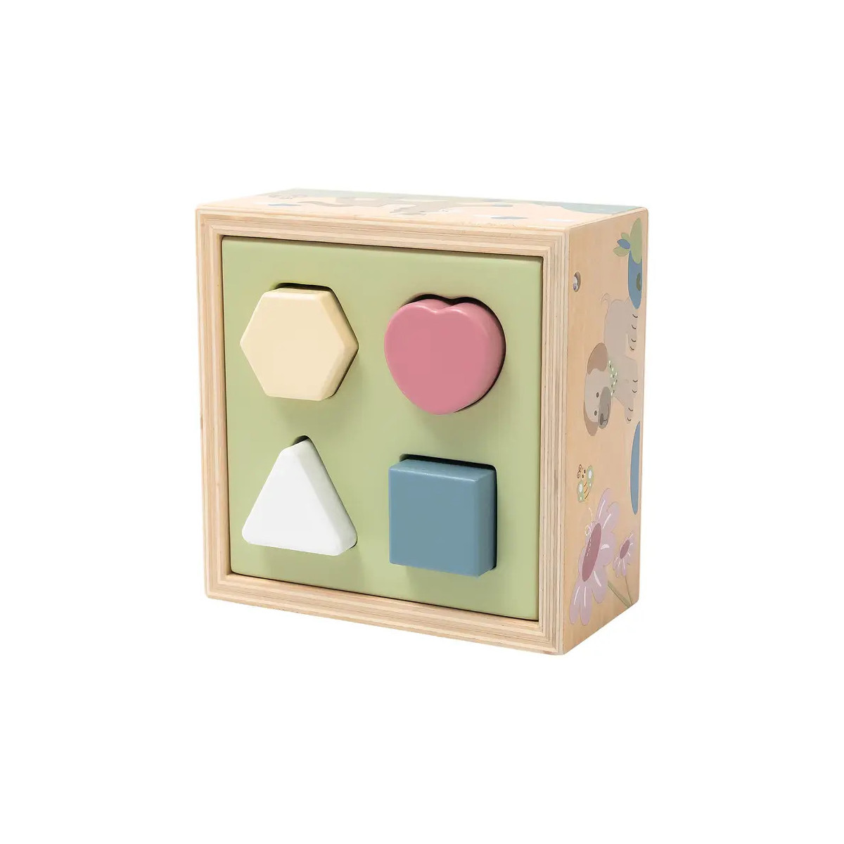 Sortierbox Holz - bunt