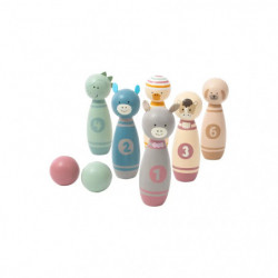 Kegelspiel Holz - bunt