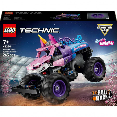 Monster Jam™ Sparkle Smash™ mit Rückziehmotor