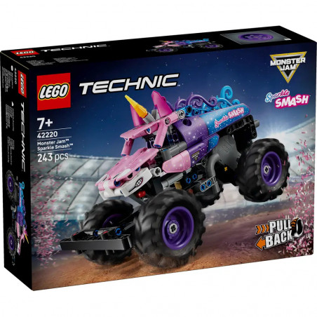 Monster Jam™ Sparkle Smash™ mit Rückziehmotor