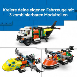 Kombinationsset mit Flugzeug, Wartungsfahrzeug und Luftkisse
