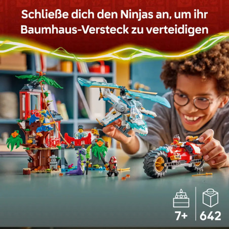 Showdown am Baumhaus mit dem Ninja-Bike