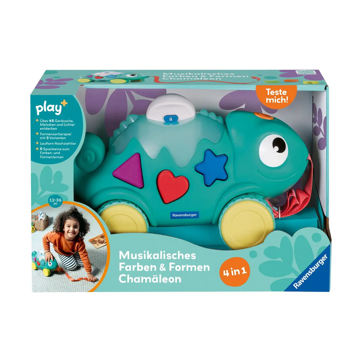 Play+ Musikalisches Farben & Formen Chamäleon