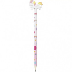 Bleistift mit Radierer Einhorn