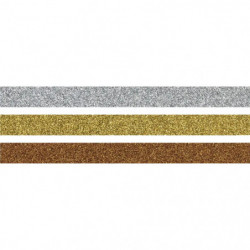 Glitter Tape 3er gold silber